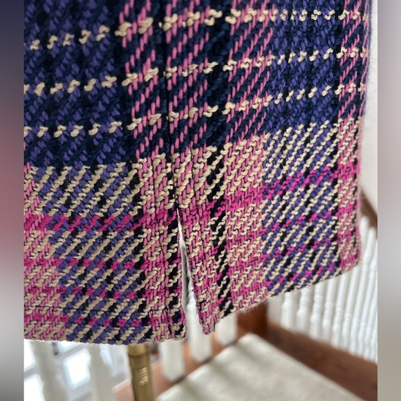 Women's Topshop Petite Check Mini-Skirt with Pocket in Purple/Pink Size 4 - Picture 6 of 14